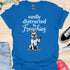 Easily distracted by frenchies - V16 - The Distracting Paw Two T-Shirt